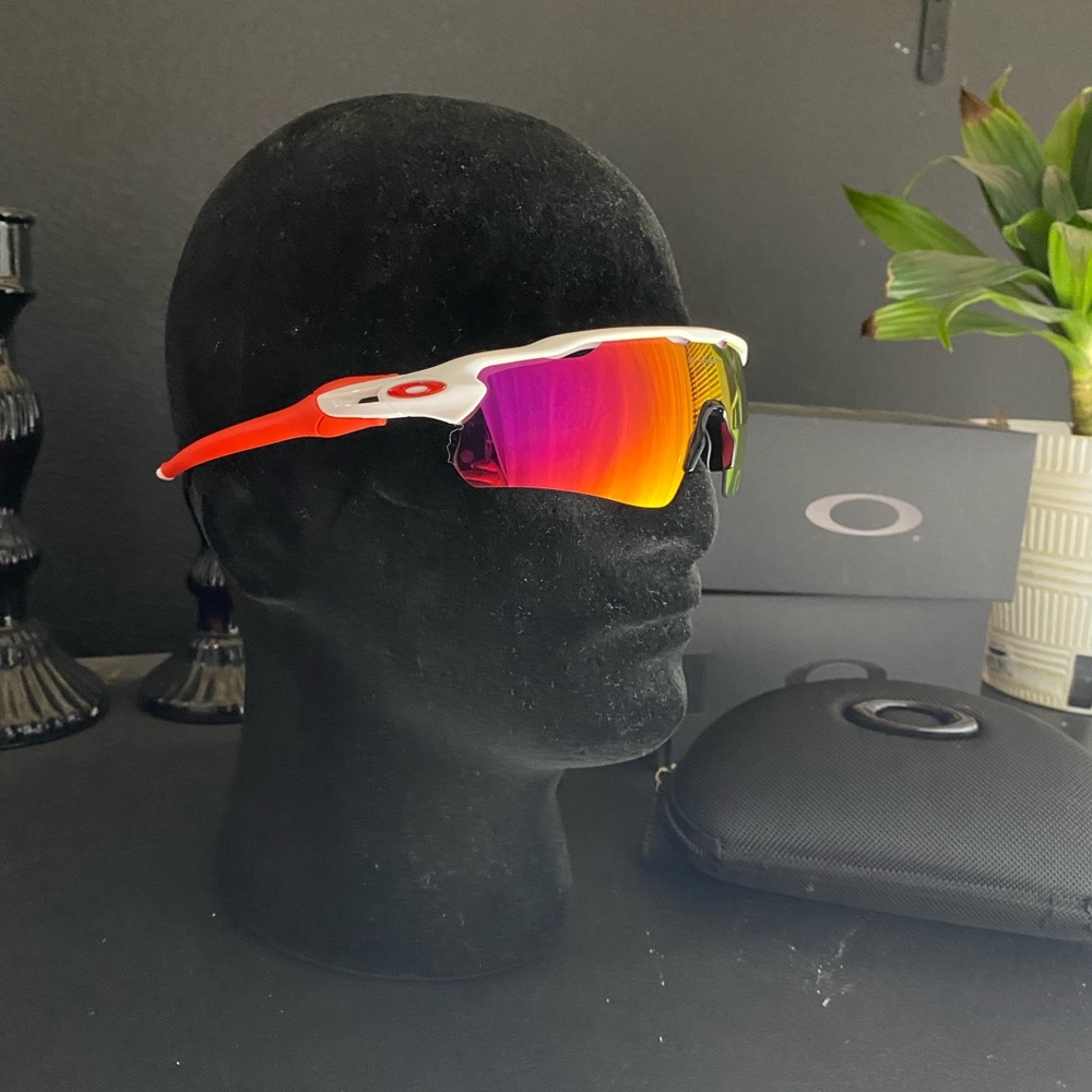 White and red Oakley Radar